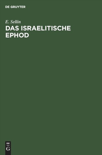 Sellin das israelitische - sellin,
