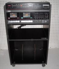 IMPIANTO STEREO HI-FI "CGM" + MOBILE LEGNO NERO ANNI '80