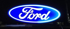 Ford Insegna Luminosa Light Box Lighted Logo Cartello Pubblicitaria Vintage