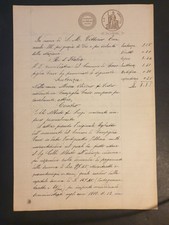 Documento Carta Bollata Timbro L. 3 Aumento 1910 Vittorio Emanuele III (DTD20)