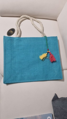 Borsa juta con manico lungo - juta, in
