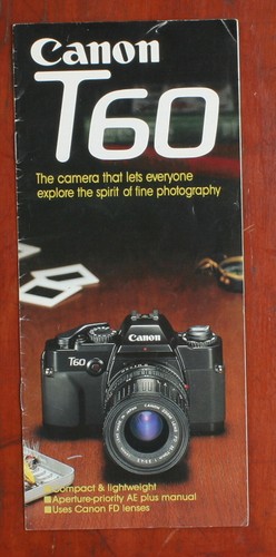 Brochure vendita canon t60 - di,