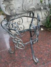 Artigianato artistico vecchio portavaso fioriera esagonale ferro battuto d30xh37