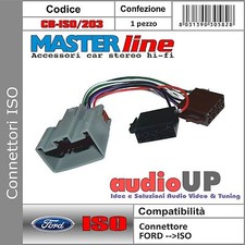 CONNETTORE AUTORADIO ISO COMPATIBILE PER FORD FIESTA DAL 2009.
