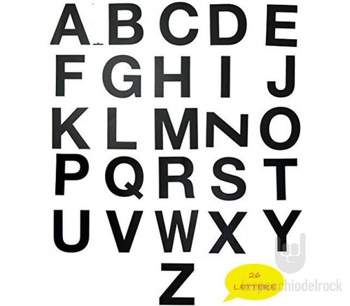 Music mat lettere adesive - mat,