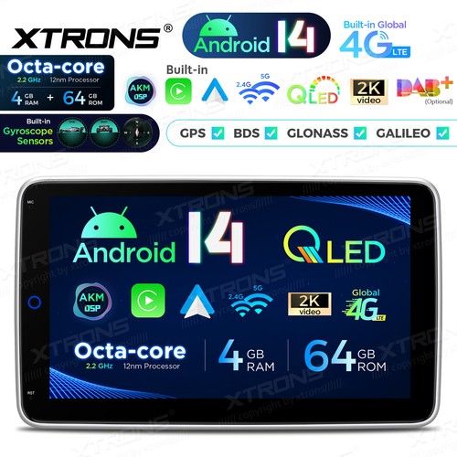 Qled autoradio 1 din - 10,1",