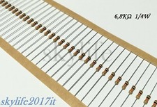 25 pz Resistenze 6,8 Kohm 1/4W