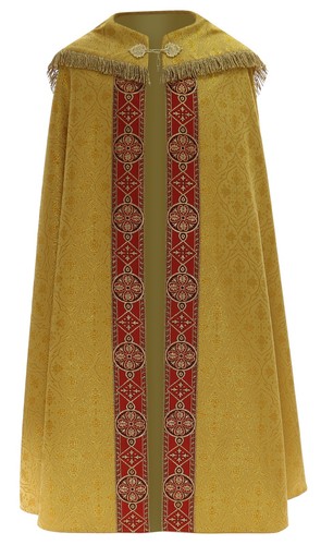 Piviale gotico dorato rosso - gotico, dorato/rosso