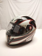 Casco moto integrale Bieffe Sintek Dart A681 XL Rosso Bianco Nero 