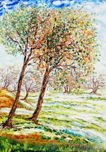 Quadro olio tela mimma - quadro,