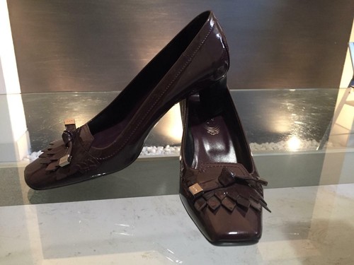 Tod scarpe vernice bordeaux - tod's,