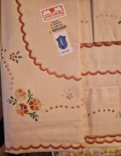 Lenzuola matrimoniali ricamate