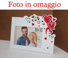 Cornice portafoto cuore legno