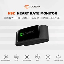 COOSPO H9Z Cardiofrequenzimetro Ricaricabile Cinturino Toracico Sensore HR HRM B
