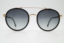 Occhiali Da Sole Calvin Klein CK1225S Nero Oro Ovale Nuovi