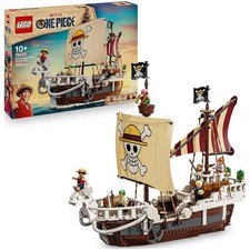 LEGO 75639 ONE PIECE GALEONE DEI PIRATI GOING MERRY CON 5 PERSONAGGI LUFFY ZORO 