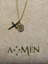collana Amen Croce e Madonna