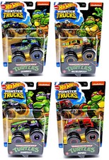 Mattel Hot Wheels Monster Trucks Teenage Mutant Ninja Turtles 4 auto