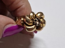 Anello donna  vintage oro 18kt anni 50 - 7,1 gr