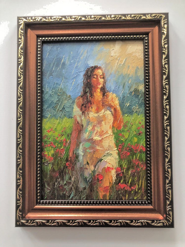 Dipinto olio originale - , con
