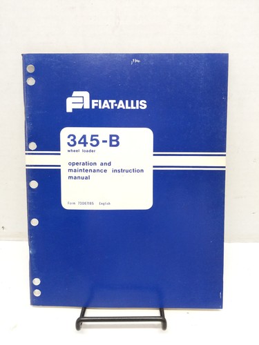 Fiat allis manuale uso - fiat-allis, e
