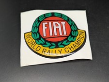 FIAT WRC 70MM LOGO ADESIVO 3D SIGLA EMBLEMA FREGIO STEMMA SCRITTA BADGE TARGA