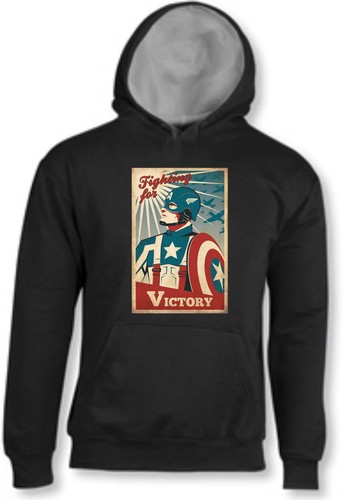 Felpa hoodie captain america - felpa,