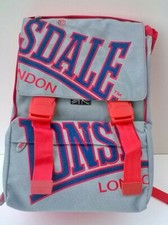 ZAINO SCUOLA ESTENSIBILE LONSDALE LONDON BLU CARTORAMA / nuovo con etichetta 