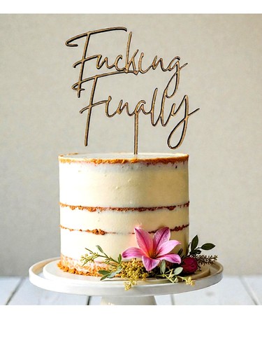 Cake topper legno cazzo - legno, /