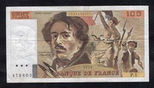 100 Francs Delacroix 1978 Etat