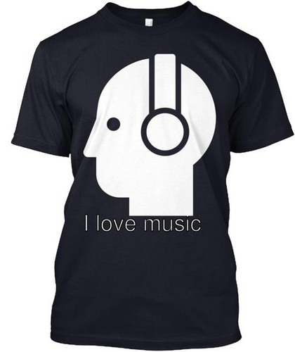 Shirt love music made in - t-shirt,