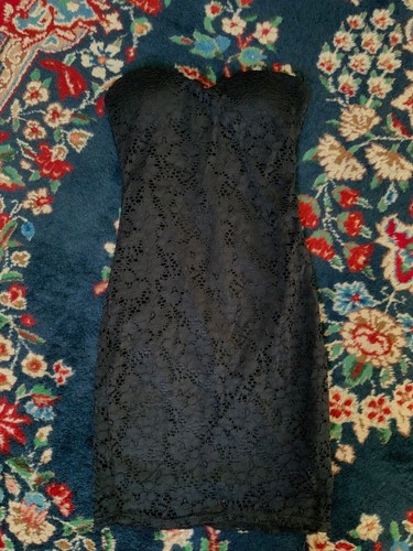 Mini abito donna pizzo - , nero