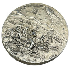 MONETA COMMEMORATIVA ALLUNAGGIO UOMO SULLA LUNA MISSIONE APOLLO 16 XVI NASA 1972