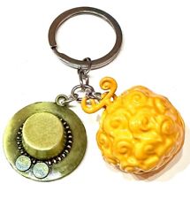 One Piece Portachiavi Cappello Ace Frutto Diavolo Foco Foco Rogia Fuoco Anime