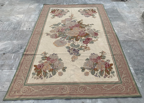 Tappeto aubusson vintage - tappeto,