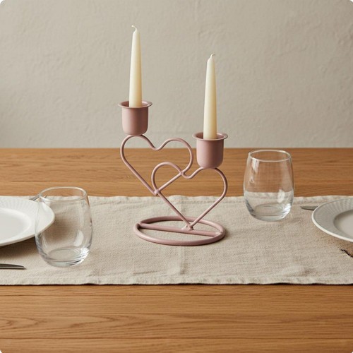 Portacandele forma cuore - portacandele, a