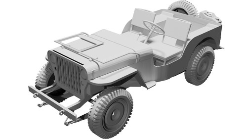 Modello replica jeep militare - modello,
