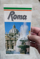 Roma Carta mappa cartina geografica guida vintage la rinascente italia capitale