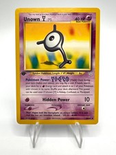 Carta pokemon Unown Y set Neo