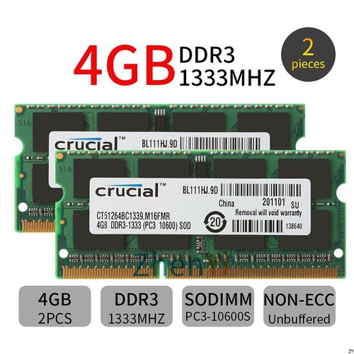 For crucial 8gb - kit, 4gb