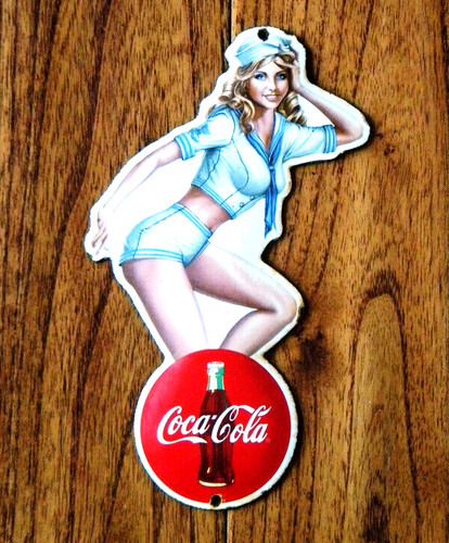 Vintage coca cola girl - vintage,