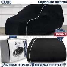 TELO COPRIAUTO Interno Per Nissan Cube Felpato Traspirante Nero Garanzia VITA