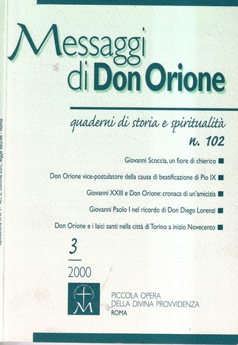 Messaggi don orione - orione, n.102