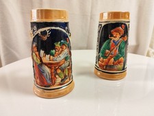 Coppia Boccali Birra Ceramica