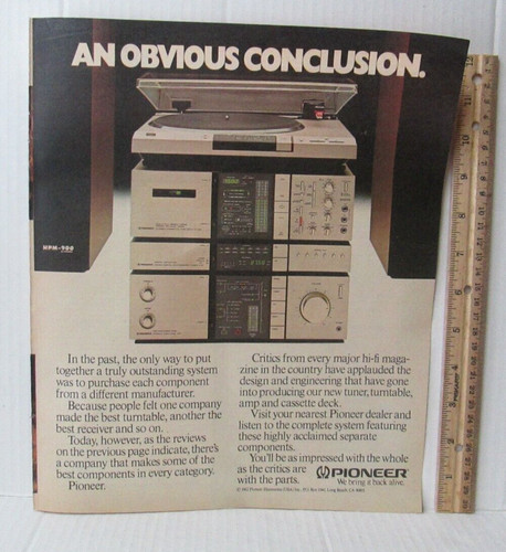 1982 pioneer stereo - 1982, system