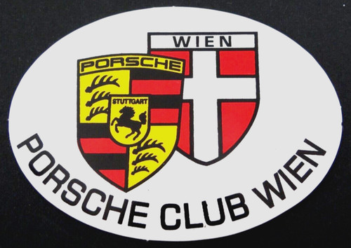 Adesivo auto porsche club - adesivo,