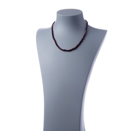 Collana corta ossidiana - collana,