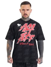 T-shirt Amstaff Vaik nera uomo