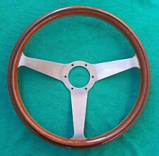 Volante tipo Nardi Personal  in Legno 365mm ORIGINALE doppio filetto ORO- NERO