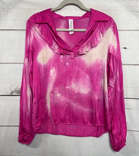 Amadi top rosa - tie, dye